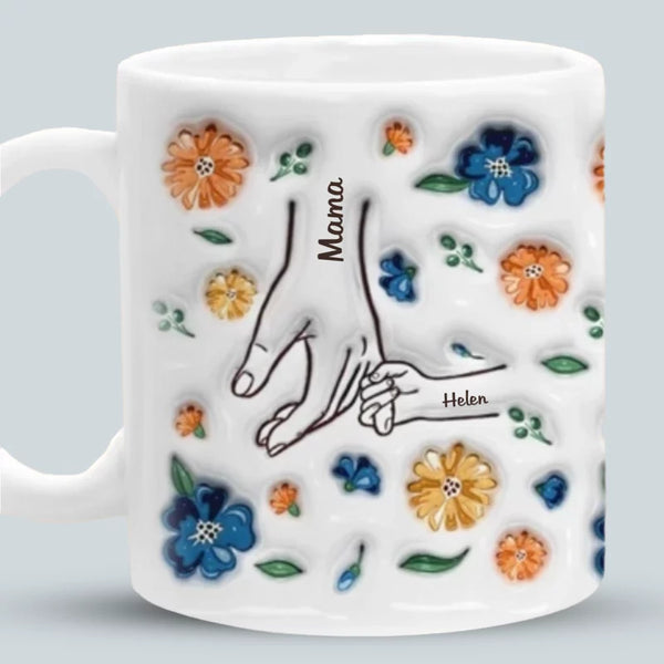 Treasure Your Family - Personalized 3D Inflated Effect Mug - A Thoughtful Mother's Day, Gift for Mom or Grandma
