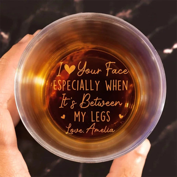 You're My Favorite Person to Bother Forever - Engraved Whiskey Glass for Couple - Anniversary Gift for Husband and Wife