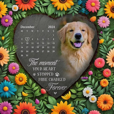 Custom Photo A Love That Knows No End - Custom Engraved Memorial Stone - Gift For Pet Owners, Pet Lovers