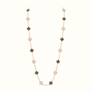 Alhambra Rose Alternating Clover Long Necklace