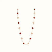 Alhambra Rose Clover Motif Long Necklace