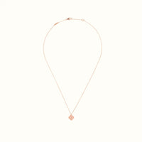 Alhambra Rose Hammered Beaded Clover Necklace