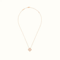 Alhambra Rose Pearl-Like Clover Necklace