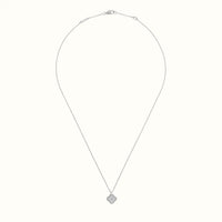 Alhambra White CZ Clover Pendant Necklace
