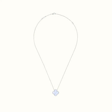 Alhambra White Pearlescent Clover Necklace