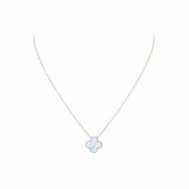 Alhambra White Pearlescent Clover Necklace