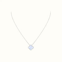 Alhambra White Pearlescent Clover Necklace