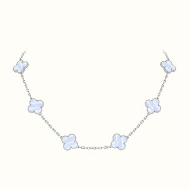 Alhambra White Pearlescent Station Necklace