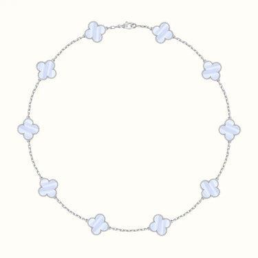 Alhambra White Pearlescent Station Necklace