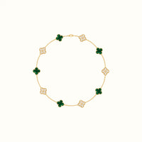 Alhambra Yellow Alternating Clover Necklace