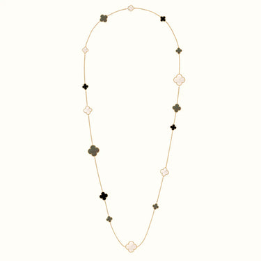 Alhambra Yellow Assorted Clover Long Necklace
