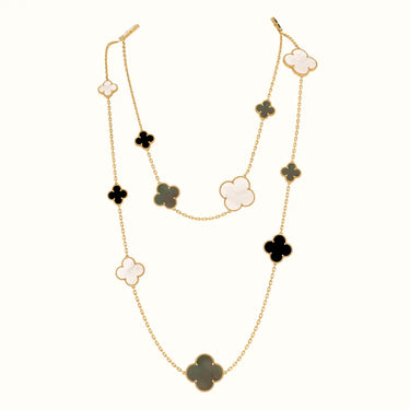 Alhambra Yellow Assorted Clover Long Necklace