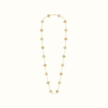 Alhambra Yellow Dual Motif Long Necklace