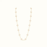 Alhambra Yellow Inlay Clover Long Necklace