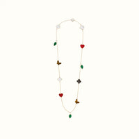 Alhambra Yellow Multicolor Motif Long Necklace