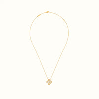Alhambra Yellow Pearl-Like Clover Necklace