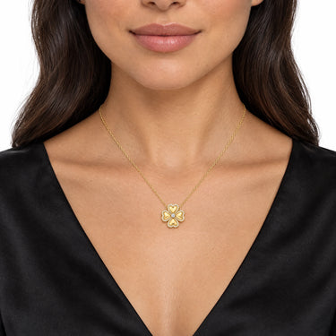 Amelie Four Leaf Clover Pendant Necklace