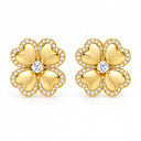 Amelie Four Leaf Clover Stud Earrings