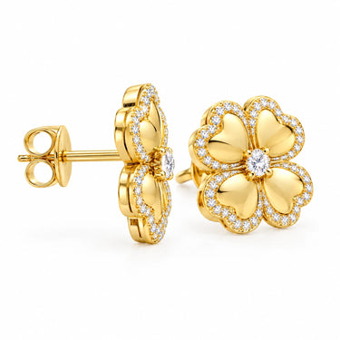 Amelie Four Leaf Clover Stud Earrings