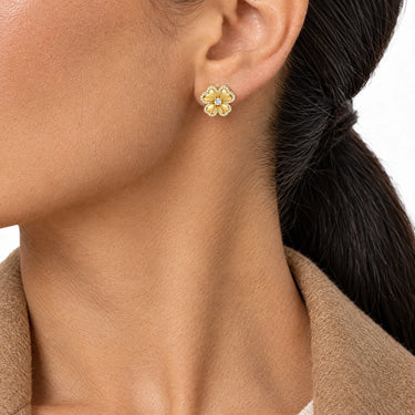 Amelie Four Leaf Clover Stud Earrings