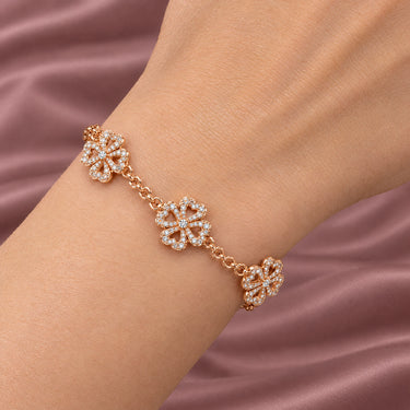 Amelie Lucky Clover Chain Bracelet