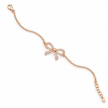 Amorette Ribbon Bow Chain Bracelet