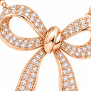 Amorette Ribbon Bow Pendant Necklace