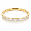 Aurelia Baguette Hinged Bangle Bracelet