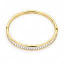 Aurelia Baguette Hinged Bangle Bracelet