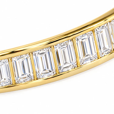 Aurelia Baguette Hinged Bangle Bracelet