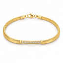 Aurelia Herringbone Pave Bar Bracelet