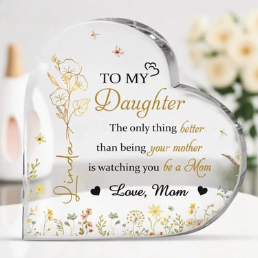 To My Sweetest Love - Personalized Acrylic Plaque - Gift For Mom, Your Girl, Mother's Day Gift