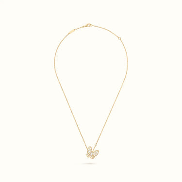 Butterflies Pavé Pendant Necklace
