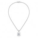 Celeste Round Solitaire Pendant Necklace
