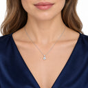 Celeste Round Solitaire Pendant Necklace