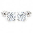 Celeste Round Solitaire Stud Earrings