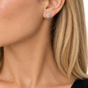 Celeste Round Solitaire Stud Earrings