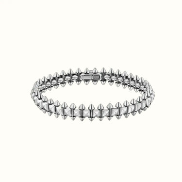 Clash Double Row Stud Link Bracelet