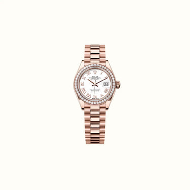 Datejust 28mm 279135RBR White Roman Dial