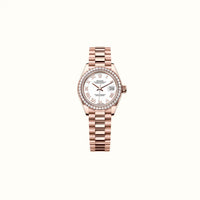Datejust 28mm 279135RBR White Roman Dial