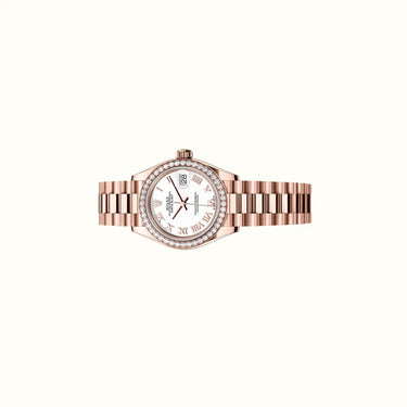 Datejust 28mm 279135RBR White Roman Dial