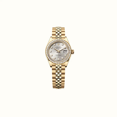 Datejust 28mm 279138RBR Silver Diamond Dial