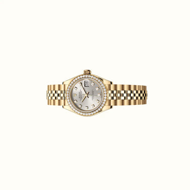 Datejust 28mm 279138RBR Silver Diamond Dial