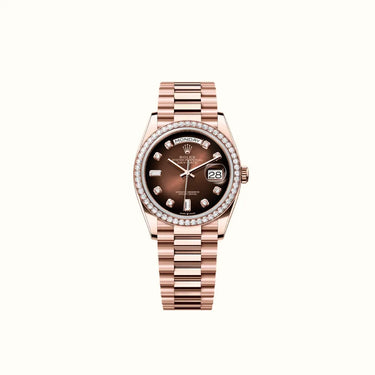 Day-Date 36mm 128345RBR Chocolate Dial