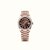 Day-Date 36mm 128345RBR Chocolate Dial
