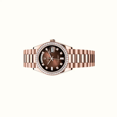 Day-Date 36mm 128345RBR Chocolate Dial
