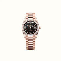 Day-Date 36mm 128345RBR Eisenkiesel Dial