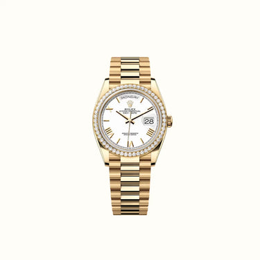 Day-Date 36mm 128348RBR White Dial