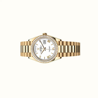 Day-Date 36mm 128348RBR White Dial