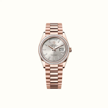 Day-Date 36mm 128395TBR Silver Dial